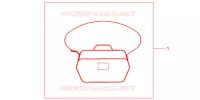 SAC INTERIEUR DE TOP CASE pour Honda SH 300 R de 2012
