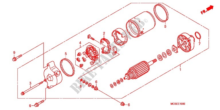 DEMARREUR pour Honda ST 1300 ABS de 2012