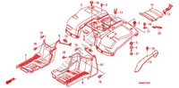 GARDE BOUE ARRIERE pour Honda TRX 250 FOURTRAX RECON Standard de 2012
