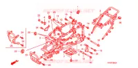 CADRE pour Honda SPORTRAX TRX 400 X de 2012