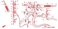 LEVIER DE GUIDON   CABLE   COMMODO (TRX400EX8/X9/XC/XD) pour Honda SPORTRAX TRX 400 X de 2012
