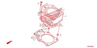 CYLINDRE pour Honda FOURTRAX 420 RANCHER 4X4 Electric Shift CAMO de 2012