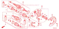 ARBRE DE ROUE AVANT (4WD) pour Honda FOURTRAX 420 RANCHER 4X4 Electric Shift de 2012