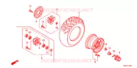 ROUE AVANT pour Honda FOURTRAX 420 RANCHER 4X4 Electric Shift de 2012