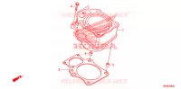 CYLINDRE pour Honda FOURTRAX 420 RANCHER 4X4 Manual Shift CAMO de 2012