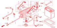 BATTERIE pour Honda FOURTRAX 420 RANCHER 4X4 Manual Shift de 2012