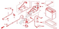 BATTERIE pour Honda FOURTRAX 420 RANCHER 4X4 Manual Shift RED de 2012