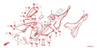 COUVERCLE LATERAL   CAPOT DE RESERVOIR pour Honda FOURTRAX 420 RANCHER 4X4 Manual Shift RED de 2012