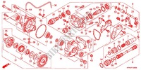 ENGRENAGE FINAL AVANT pour Honda FOURTRAX 420 RANCHER 4X4 Manual Shift RED de 2012