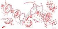 FLASQUE   MACHOIRES DE FREIN ARRIERE pour Honda FOURTRAX 420 RANCHER 4X4 Manual Shift RED de 2012