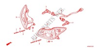 PHARE pour Honda FOURTRAX 420 RANCHER 4X4 Manual Shift RED de 2012