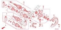 ARBRE DE ROUE AVANT (4WD) pour Honda FOURTRAX 420 RANCHER 4X4 Manual Shift RED de 2012