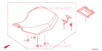 SELLE pour Honda FOURTRAX 420 RANCHER 4X4 Manual Shift RED de 2012