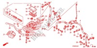 MAITRE CYLINDRE DE FREIN AVANT pour Honda FOURTRAX 420 RANCHER 4X4 Electric Shift CAMO de 2012
