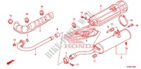 SILENCIEUX D'ECHAPPEMENT pour Honda FOURTRAX 420 RANCHER 4X4 Electric Shift CAMO de 2012