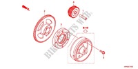 ROUE LIBRE DE DEMARREUR pour Honda FOURTRAX 420 RANCHER 4X4 PS RED de 2012