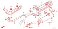 SILENCIEUX D'ECHAPPEMENT pour Honda FOURTRAX 420 RANCHER 2X4 BASE de 2012