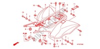 GARDE BOUE ARRIERE pour Honda TRX 450 R SPORTRAX Electric Start de 2012