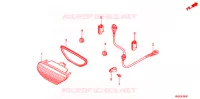 FEU ARRIERE pour Honda FOURTRAX 500 FOREMAN RUBICON Hydrostatic de 2012