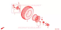 ROUE ARRIERE pour Honda FOURTRAX 500 FOREMAN RUBICON Hydrostatic de 2012