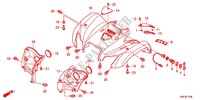 GARDE BOUE AVANT pour Honda FOURTRAX 500 FOREMAN 4X4 Electric Shift de 2012