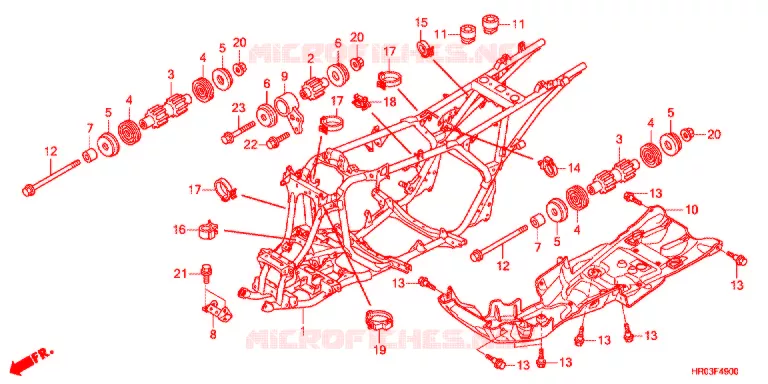 CADRE Honda ATV 500 FOURTRAX 2012  TRX500FEC