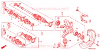 ARBRE DE ROUE  pour Honda FOURTRAX 500 FOREMAN RUBICON Power Steering de 2012