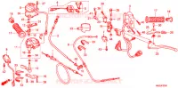 LEVIER DE GUIDON   CABLE   COMMODO pour Honda FOURTRAX 500 FOREMAN RUBICON Power Steering de 2012