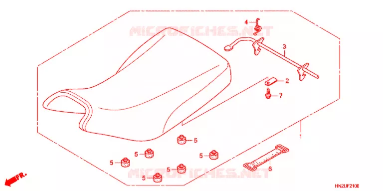 SELLE Honda ATV 500 FOURTRAX 2012  TRX500FPAC