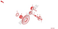 ROUE LIBRE DE DEMARREUR pour Honda FOURTRAX 500 FOREMAN RUBICON Power Steering de 2012