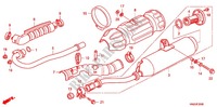 SILENCIEUX D'ECHAPPEMENT pour Honda FOURTRAX 500 FOREMAN RUBICON Power Steering de 2012