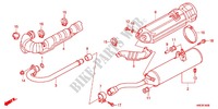 SILENCIEUX D'ECHAPPEMENT pour Honda FOURTRAX 500 FOREMAN 4X4 Power Steering de 2012
