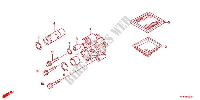 POMPE A HUILE pour Honda FOURTRAX 500 FOREMAN 4X4 Power Steering de 2012