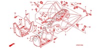 GARDE BOUE ARRIERE pour Honda SPORTRAX TRX 90 de 2012