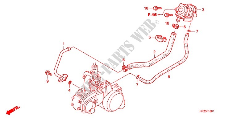FILTRE A AIR   SOUPAPE D'AIR pour Honda SPORTRAX TRX 90 de 2012