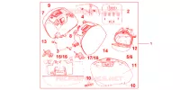 VALISES 29 LITRES PROMINENCE RED pour Honda VFR 1200 F de 2012