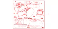 VALISES 29 LITRES PROMINENCE RED pour Honda VFR 1200 F de 2012