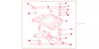 SUPPORT PLATINE ARRIERE pour Honda VFR 1200 F de 2012