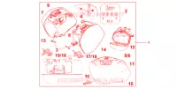 VALISES 29 LITRES PROMINENCE RED pour Honda VFR 1200 F de 2012