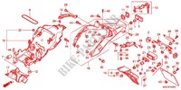 GARDE BOUE ARRIERE pour Honda VFR 1200 F de 2012