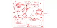 VALISES 29 LITRES PROMINENCE RED pour Honda VFR 1200 F de 2012