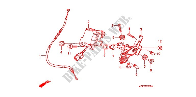 SERVO MOTEUR pour Honda VFR 1200 DCT de 2012