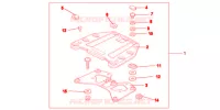SUPPORT PLATINE ARRIERE pour Honda VFR 1200 DCT de 2012