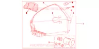 TOP CASE 45L PROMINENCE RED pour Honda VFR 1200 DCT de 2012