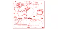 VALISES 29 LITRES PROMINENCE RED pour Honda VFR 1200 DCT de 2012