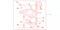 SUPPORT PLATINE ARRIERE pour Honda VFR 1200 DCT de 2012