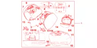 VALISES 29 LITRES PROMINENCE RED pour Honda VFR 1200 DCT de 2012