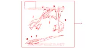 PORTE BAGAGES pour Honda VFR 1200 DCT de 2012