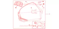 TOP CASE 45L PROMINENCE RED pour Honda VFR 1200 DCT de 2012