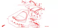 SELLE pour Honda VT 1300 C FURY ABS MATT BLACK de 2012